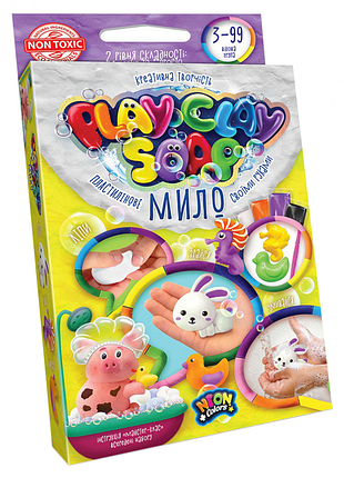 Набір креативної творчості "пластилінове мило" play clay soap pcs-02 маленький зайчик