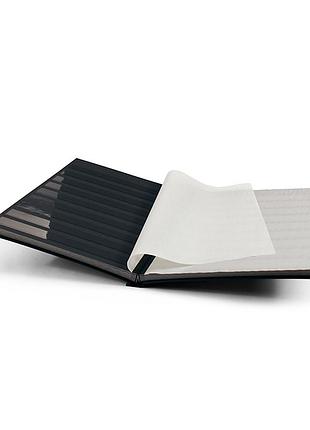 Альбом для марок leuchtturm basic, din a4, 16 листов/ 32 страницы черного цвета, твердая обложка, чёрная 3