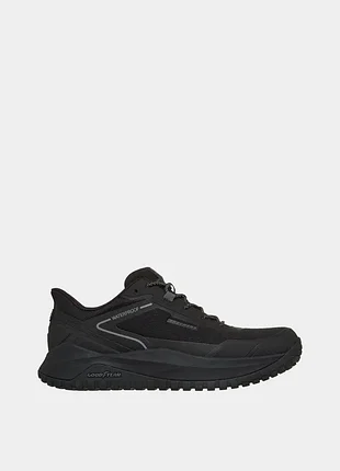 Оригинальные мужские кожаные кроссовки skechers / мужские кроссовки скечерс черного цвета