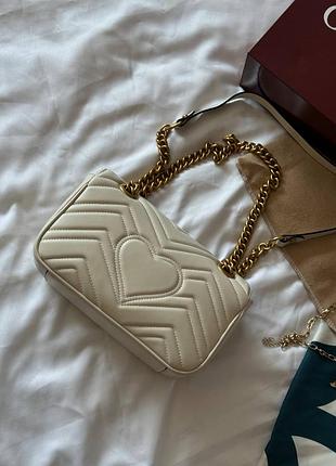 Сумка marmont mini milk gold 5