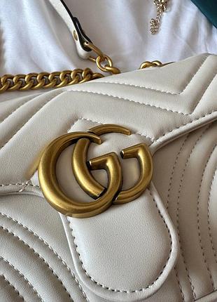 Сумка marmont mini milk gold 8