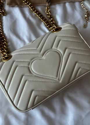 Сумка marmont mini milk gold 7