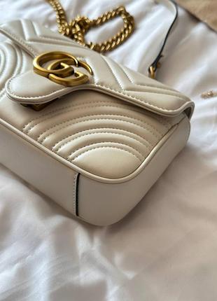 Сумка marmont mini milk gold 10