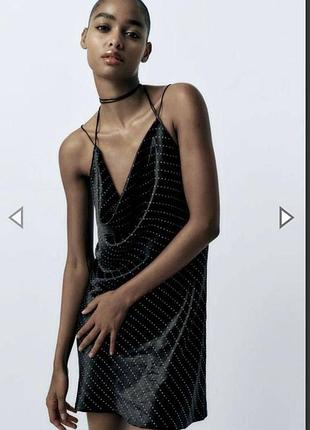 Сукня zara в стразах 3