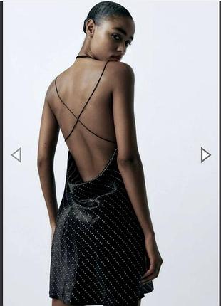 Сукня zara в стразах 2