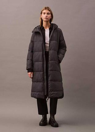 Оригинальн! женское пальто пуховик calvin klein hooded puffer jacket sp47599035-40wl410 новое состояние
