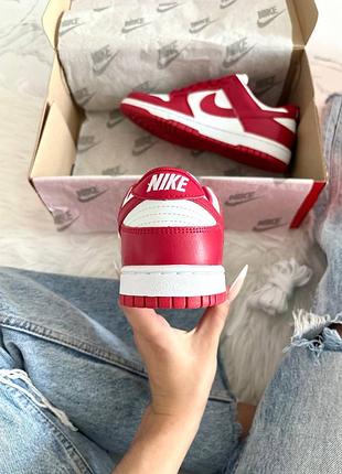 Nike dunk low red white 6