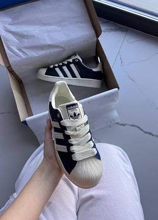 Adidas superstar 50/50 black/navy blue 5