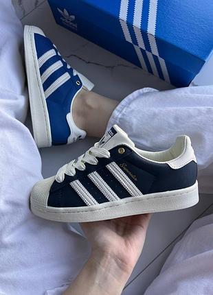Adidas superstar 50/50 black/navy blue 7