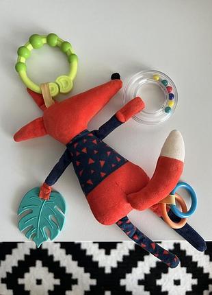 Сенсорна іграшка 0+ лисичка брязкальце happy monkey 4