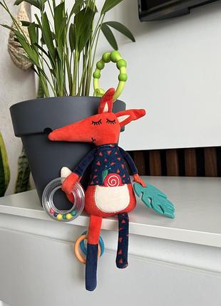 Сенсорна іграшка 0+ лисичка брязкальце happy monkey 2