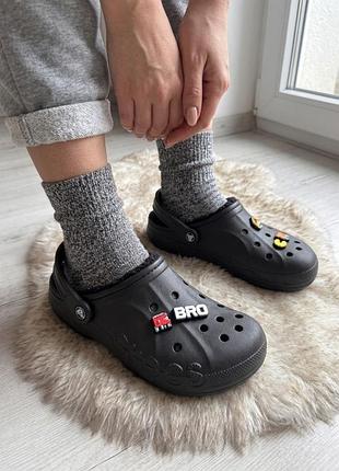 Утепленні оригінальні сабо crocs m5w7 наш37-38розмір