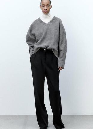 Шикарні широкі довгі чорні штани zara ✨✨✨✨✨✨✨✨✨✨