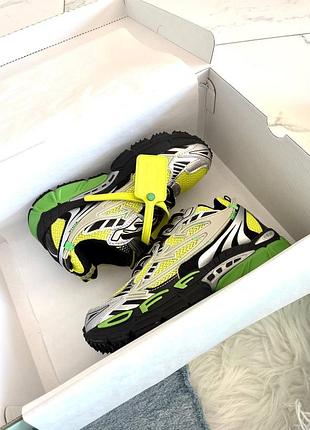 Off-white be right toxic green 4
