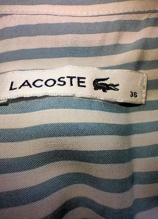 Рубашка lacoste из вискозы. 8