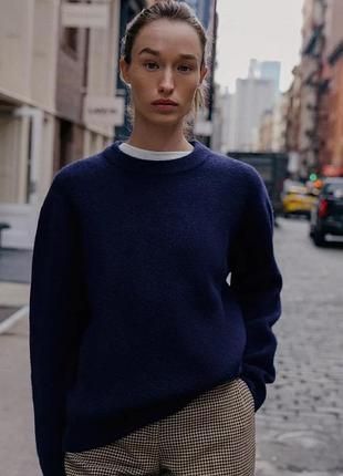 Светр zara синій