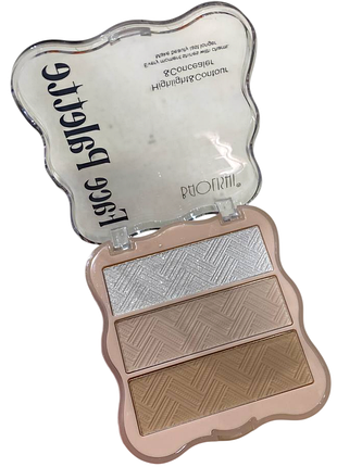 Контуринг та хайлайтер "face palette" 2в1 тон 02