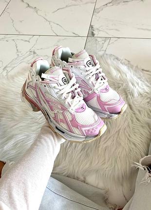 Женские кроссовки blncg runner white pink