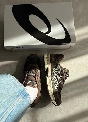 Asics gel-nyc black coffee brown 6