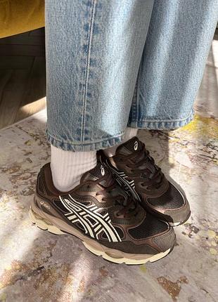Asics gel-nyc black coffee brown