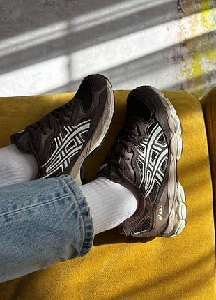 Asics gel-nyc black coffee brown 5