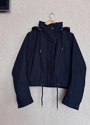 Укорочена парка, куртка з капюшоном cotton rich canvas stormwear™ від marks & spencer