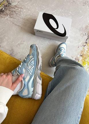 Asics gel-nyc cream arctic sky 4