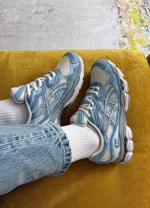 Asics gel-nyc cream arctic sky 3