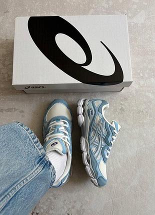 Asics gel-nyc cream arctic sky 5