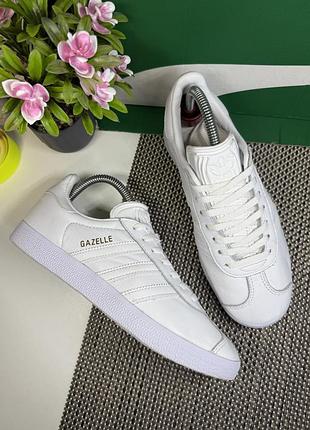 Оригинальные кроссовки кожаные мягкие adidas gazelle
