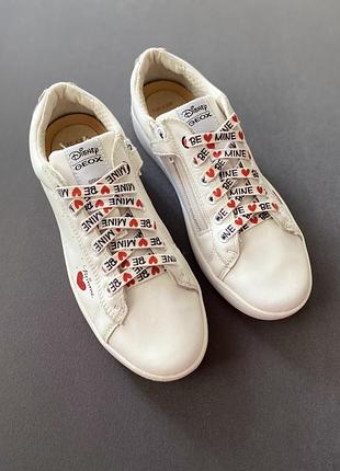 Кожаные кроссовки geox disney minnie mouse, 36 размер