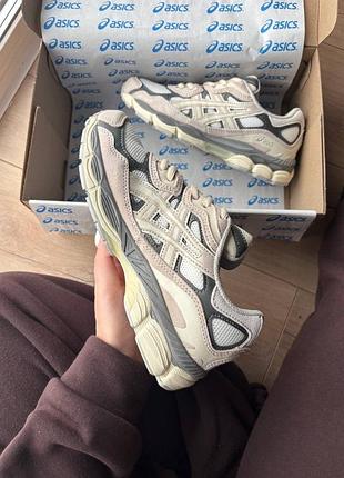 Asics gel-nyc cream oyster grey v2 4