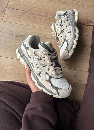 Asics gel-nyc cream oyster grey v2 8