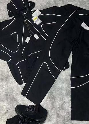 Костюм чоловічий жіночий nike corteiz чорний сірий