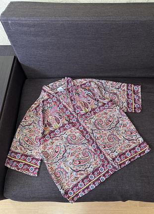 Шовкова сорочка в стилі піжами bold &beautiful