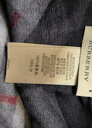 Шелковый шарф burberry 4