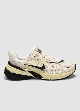 Кроссовки женские nike v2k runtek beige/black