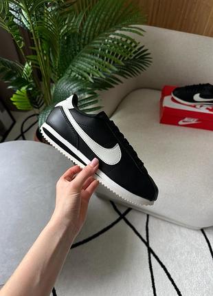 Кроссовки женские nike cortez basic black/white 4