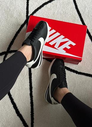 Кроссовки женские nike cortez basic black/white 6