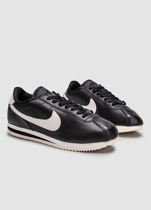 Кроссовки женские nike cortez basic black/white 7