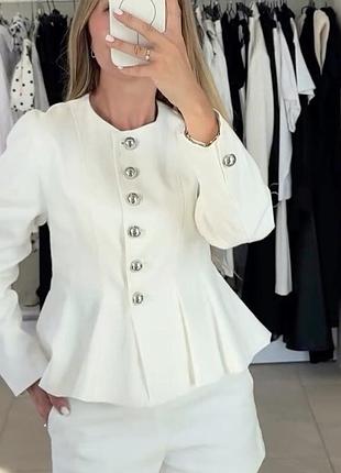 Классный хлопковый белый приталенный жакет пиджак zara
⚡⚡⚡⚡⚡⚡⚡⚡⚡⚡⚡⚡⚡