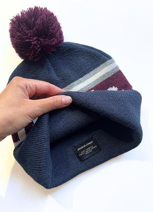Шапка з помпоном  jack & jones 3