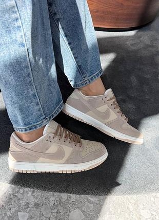 Nike sb dunk low light brown suede 3