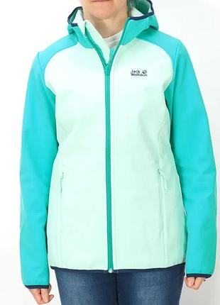 Жіноча трекінгова куртка jack wolfskin zenon софтшел трекінгова волотривка