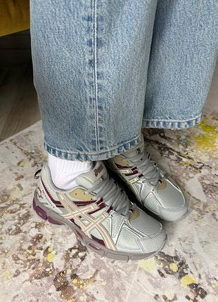 Asics gel-kahana 8 grey burgundy