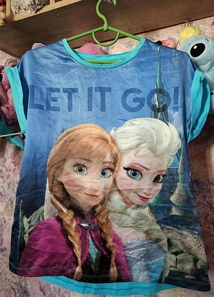 Футболка эльза disney яркая