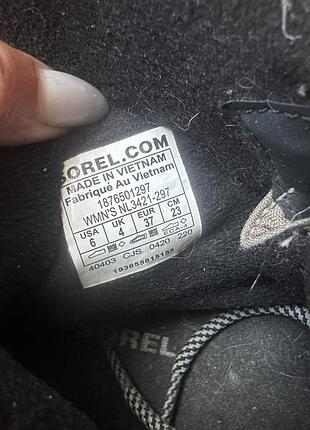 Сапожки sorel р37 стелька 24см 3