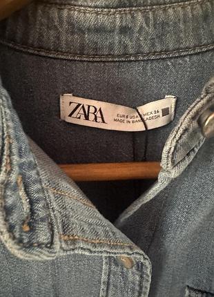 Джинсова сорочка zara 2