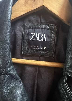 Шкіряна куртка zara 3