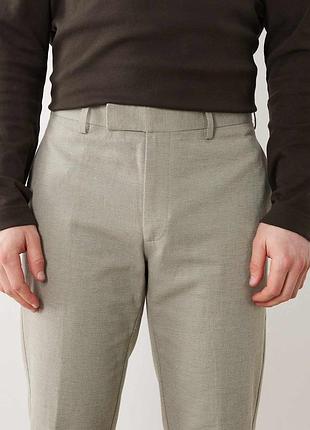 Вузькі штани asos design з льону для підлітка